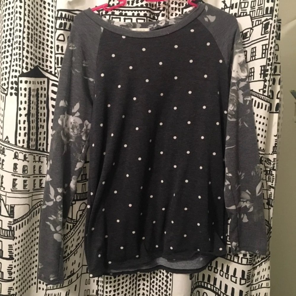Polka dot/floral top